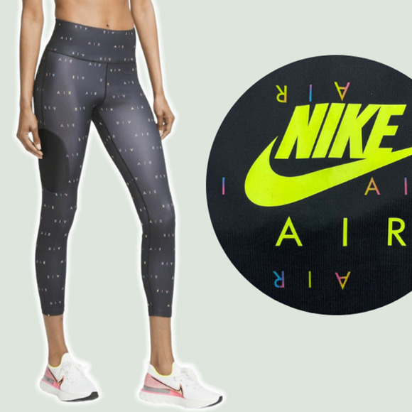 NIKE Air Dri-Fit 7/8 Logo Printed Legging Sz XS - Picture 1 of 5